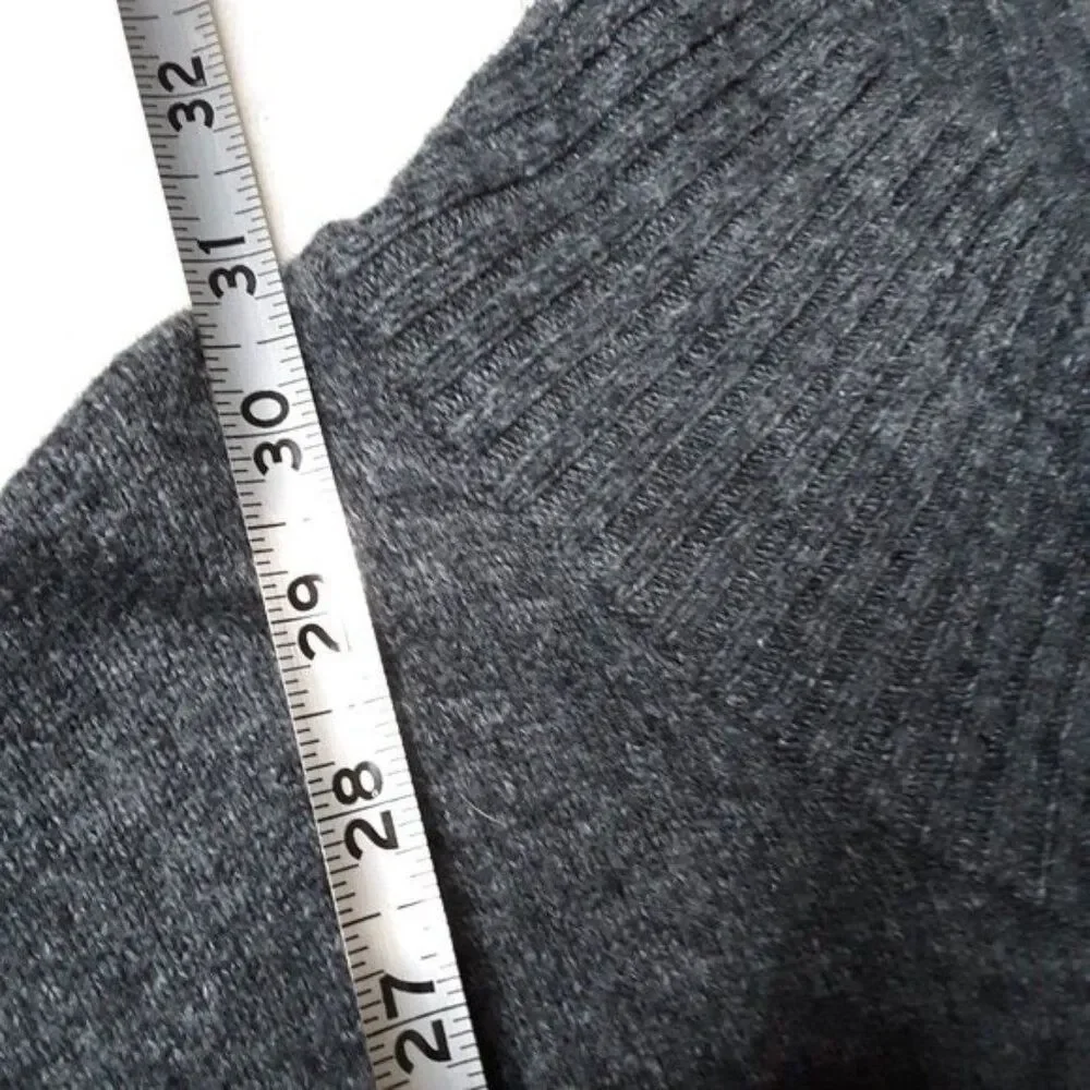Vintage Gap Men Grey Half Button Long Sleeve Sweater size XXL